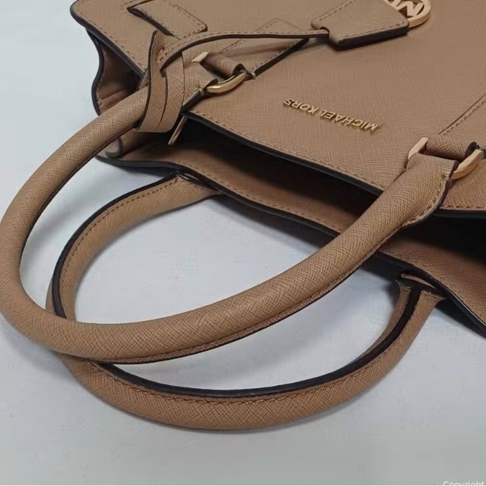 Michael Kors Tan Leather Satchel - Picture 5 of 7